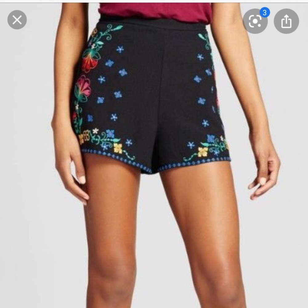 Xhilaration Floral Boho Shorts